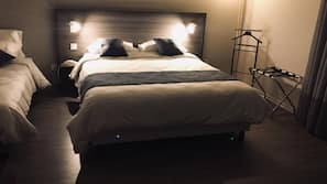 Desk, blackout curtains, iron/ironing board, free WiFi