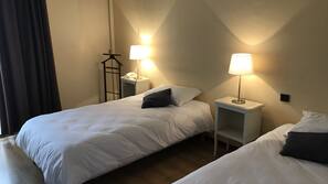 Desk, blackout curtains, iron/ironing board, free WiFi