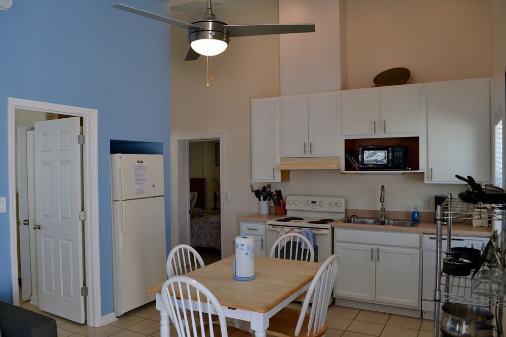 Private kitchen, BEACH BUM COTTAGES - STEPS FROM BEACH, INGROUND POOL, PERFECT LOCATION