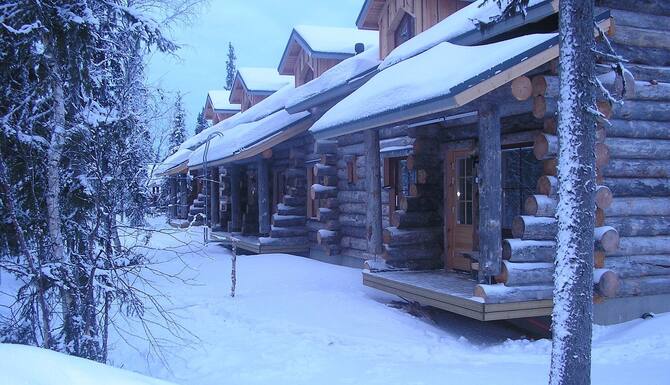 Traditional Ski Cabin In Lovely Forest Setting In Akaslompolo Yllas In Kittila Expedia