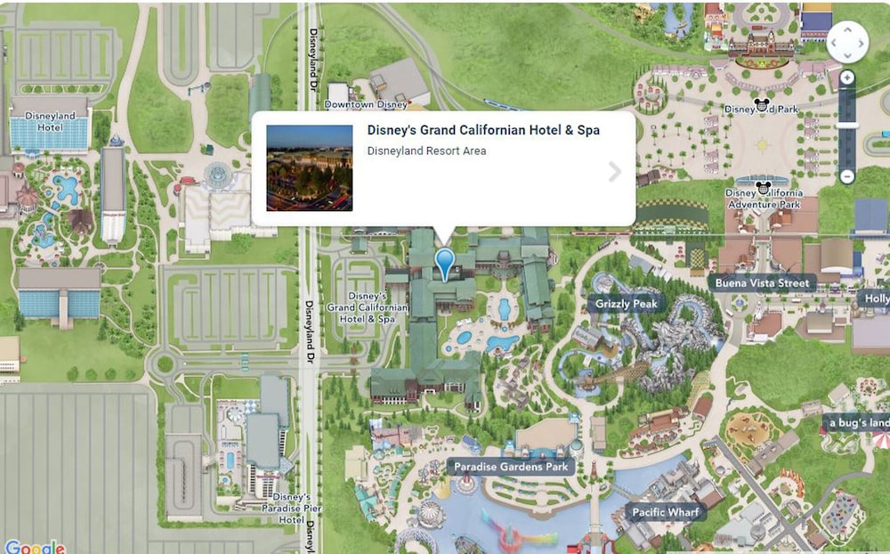 Google Maps Hotels Near Disneyland