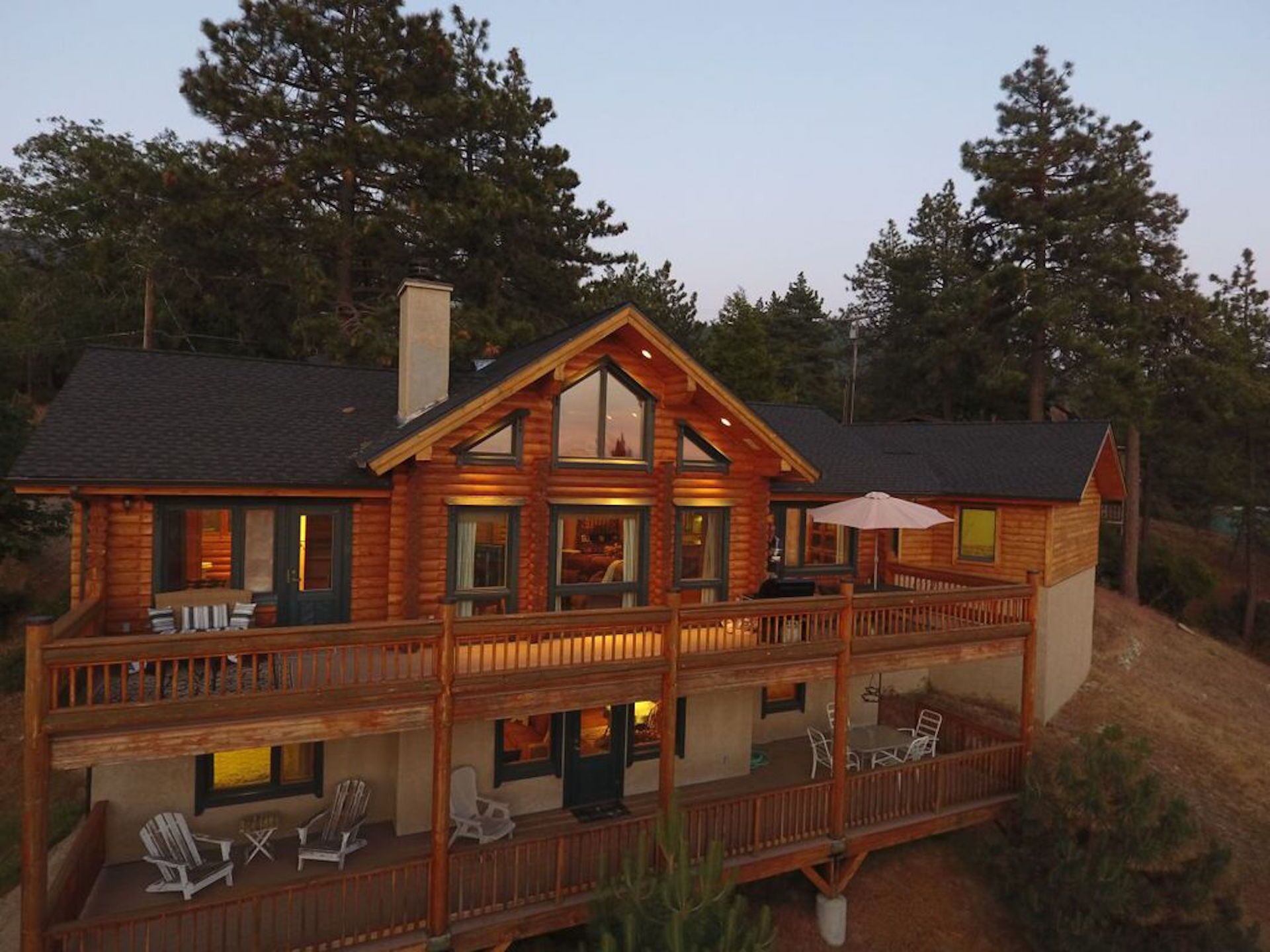Idyllwild Vacation Rental Log Cabin In The Sky With A C Amazing