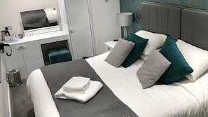 Premium bedding, free WiFi, linens