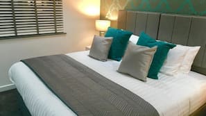 Premium bedding, free WiFi, linens