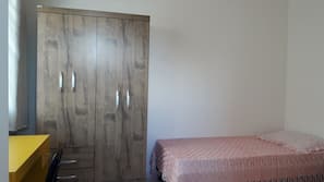 Desk, blackout curtains, iron/ironing board, free WiFi