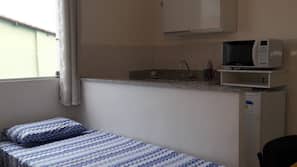 Desk, blackout curtains, iron/ironing board, free WiFi
