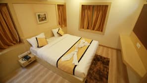 In-room safe, blackout curtains, soundproofing, free WiFi