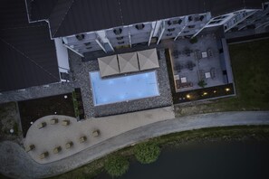 Seasonal outdoor pool, open 8:00 AM to 10 PM, sun loungers