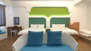Desk, rollaway beds, free WiFi
