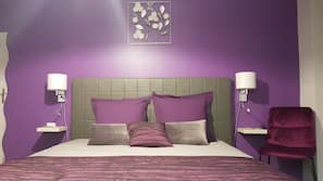 Premium bedding, individually decorated, individually furnished