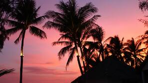 On the beach, beach massages, beach yoga