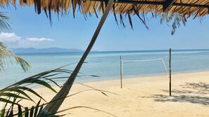On the beach, beach massages, beach yoga