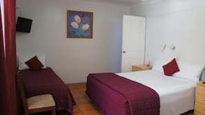Desk, blackout curtains, iron/ironing board, free WiFi