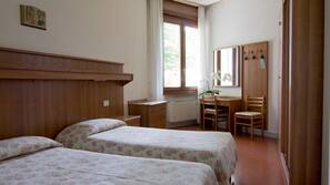 Desk, blackout curtains, free cots/infant beds, rollaway beds