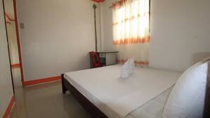Desk, linens