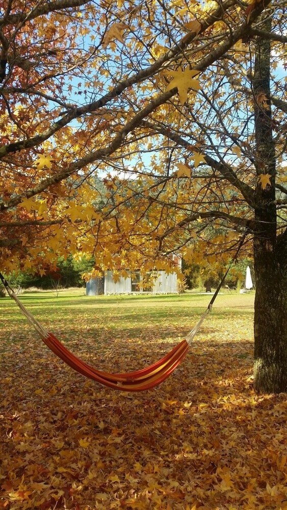 Rustic Barn on Ovens River with Bell Tent Retreat