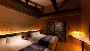 Down comforters, free WiFi, linens