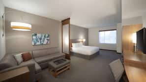 Hypo-allergenic bedding, down comforters, pillowtop beds, in-room safe