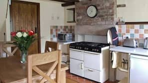 Dishwasher, coffee/tea maker, cookware/dishes/utensils