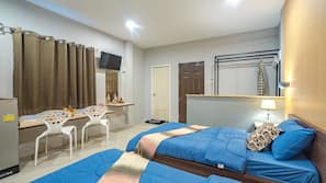Egyptian cotton sheets, premium bedding, blackout curtains, free WiFi