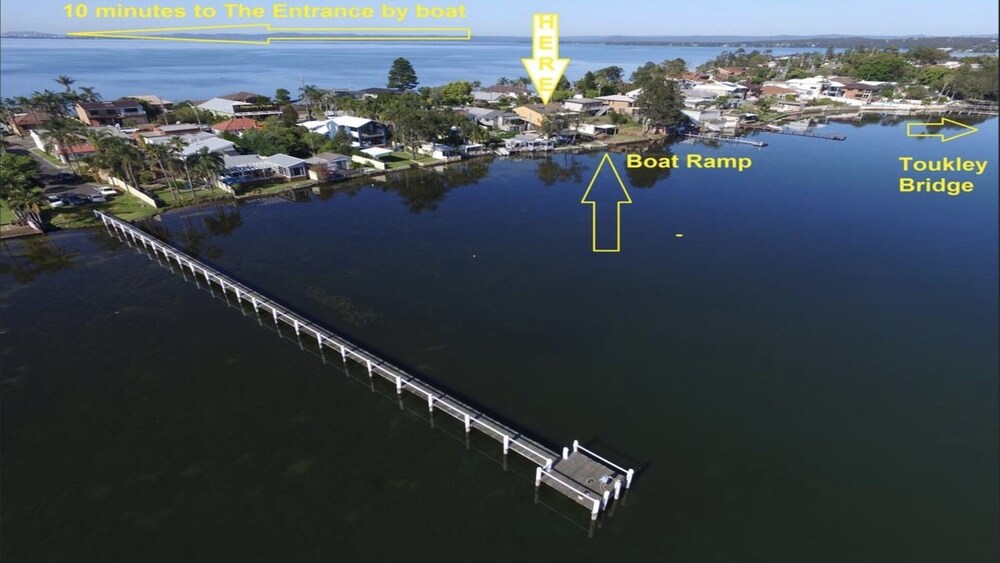 The Toukley Boathouse absolute waterfront .