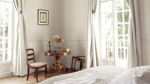 Individually decorated, individually furnished, desk, blackout curtains