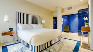 Premium bedding, down comforters, Select Comfort beds, in-room safe