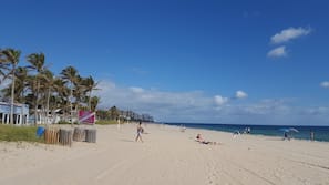 Sun-loungers, beach towels