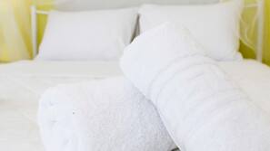 Premium bedding, individually decorated, individually furnished