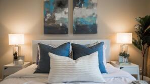 2 chambres, literie de qualité supérieure, décoration personnalisée