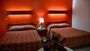 Blackout drapes, free WiFi, linens