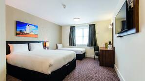 Desk, iron/ironing board, free WiFi, linens