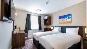 Desk, iron/ironing board, free WiFi, linens