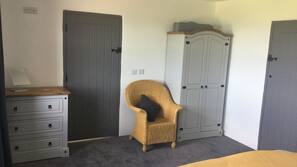 2 bedrooms, premium bedding, blackout drapes, iron/ironing board