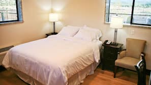 Blackout drapes, free WiFi, linens