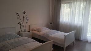Blackout drapes, iron/ironing board, free cribs/infant beds, free WiFi