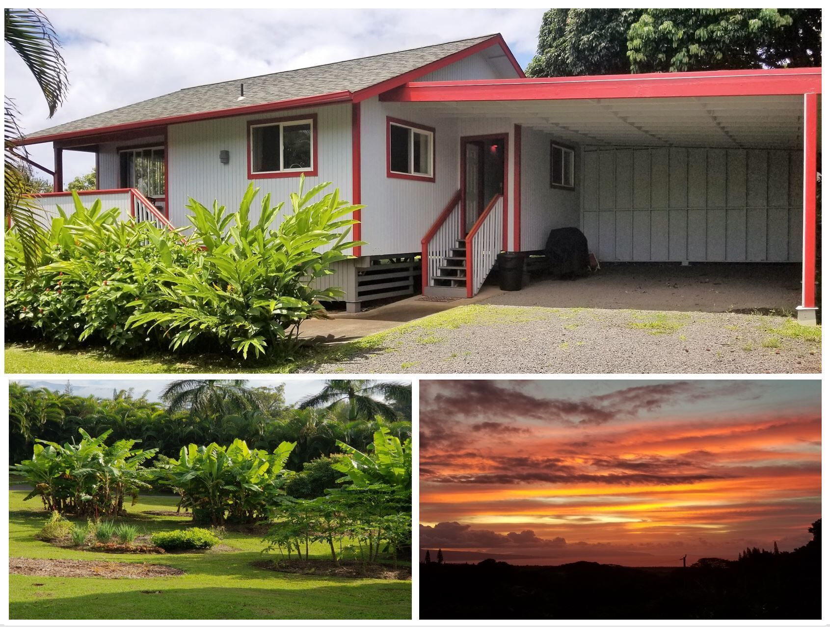 Cute Cottage, Ocean Views, A/c, Quiet & Private. Near Road to Hana in Haiku, United States