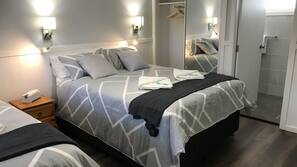 1 bedroom, premium bedding, pillowtop beds, individually decorated