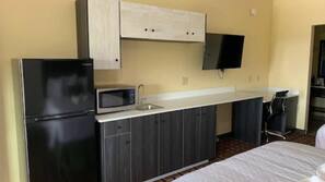 Individually decorated, individually furnished, desk, blackout drapes