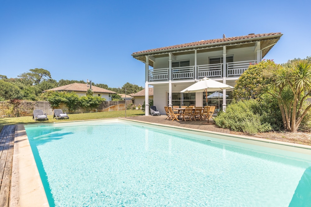 Magnifique Villa Avec Piscine Club De Golf De Moliets Et