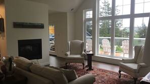 Fireplace, DVD player