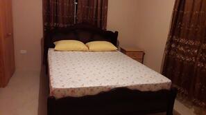 Blackout drapes, iron/ironing board, free WiFi, linens