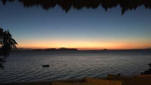 On the beach, snorkeling, kayaking