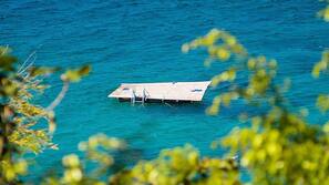 On the beach, snorkeling, kayaking