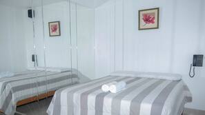 Desk, free WiFi, linens