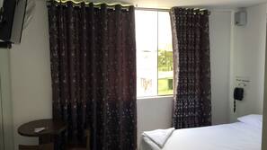 Desk, free WiFi, linens