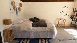 Individually decorated, free wired internet, bed sheets