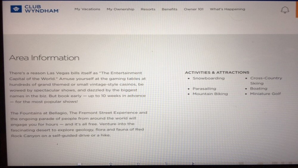 2 Bedroom 2 Bathroom Condo At Wyndham Grand Desert Las