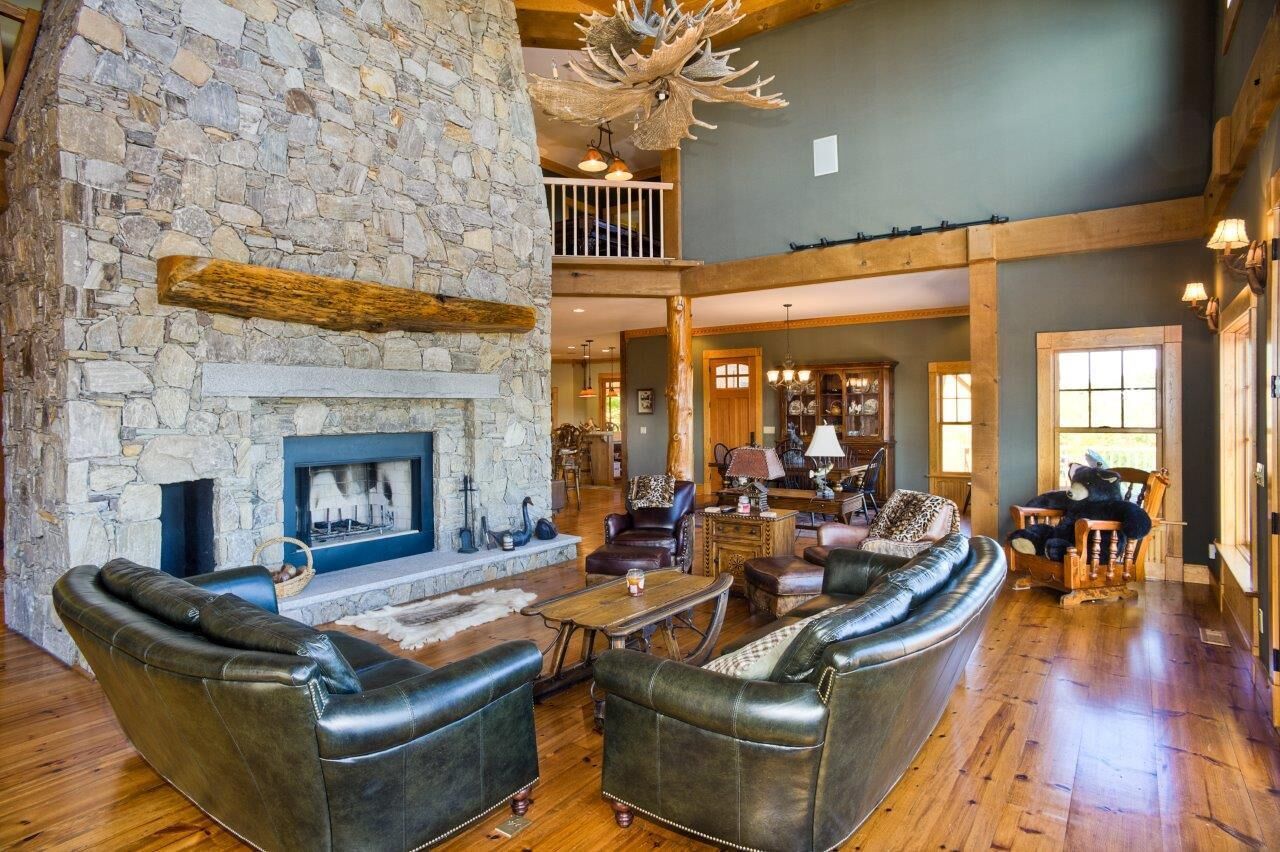 Grand White Fireplace