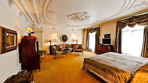 Egyptian cotton sheets, premium bedding, down comforters, in-room safe